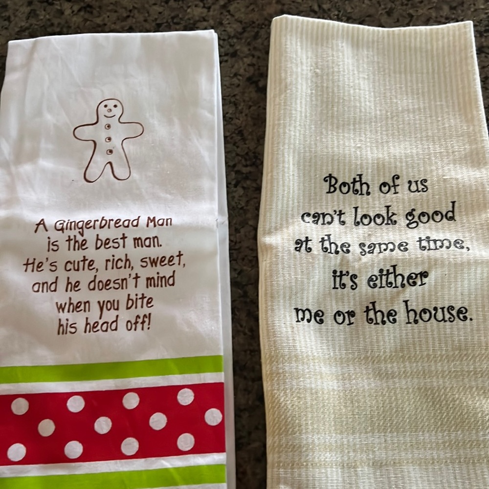 2 dish towels